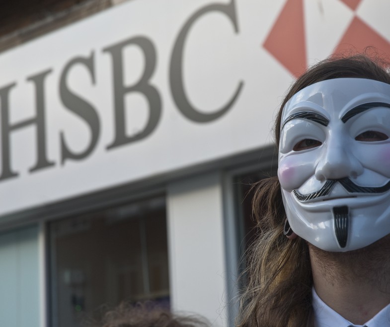Anonymous took down HSBC by DDOS attack