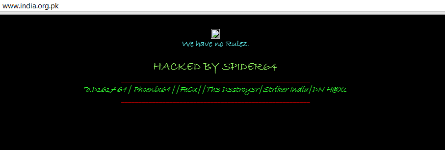 Indian High Commission Pakistan Hacked