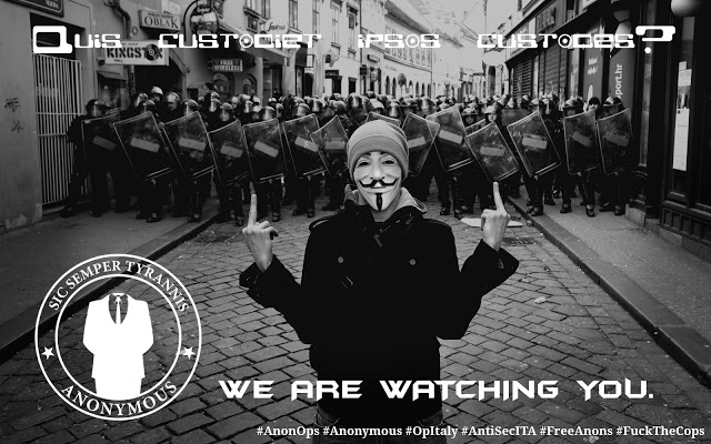 Anonymous leaked Italian State Police Data